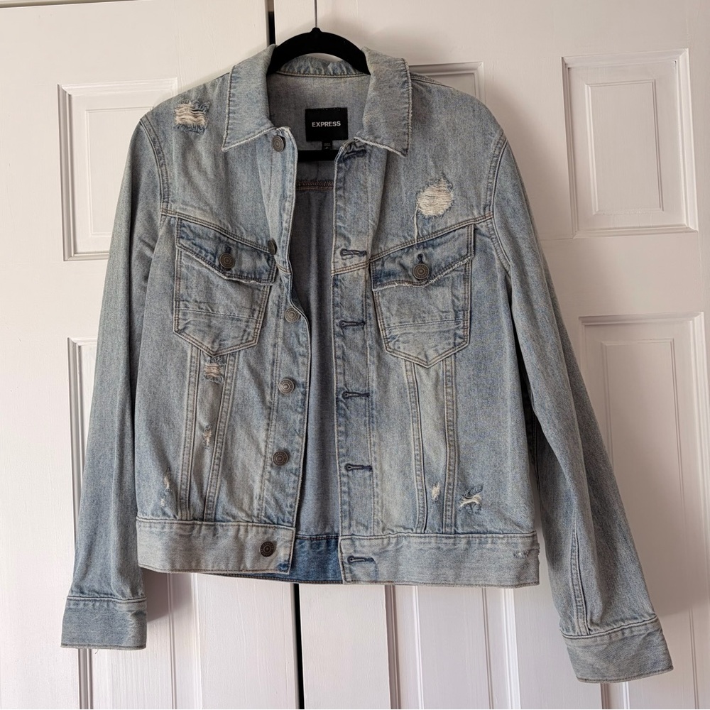 Express Light Blue Denim Jacket